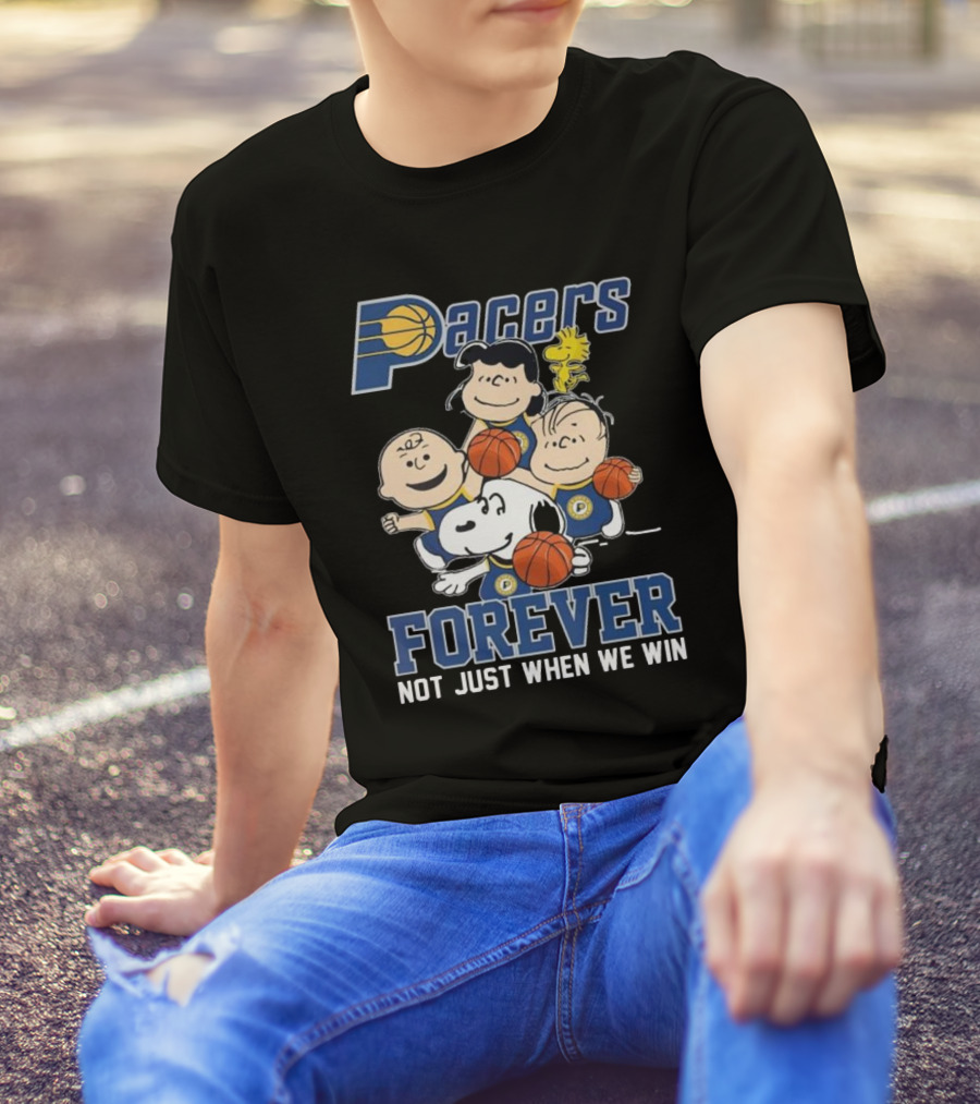 Indiana Pacers Snoopy Charlie Brown Pacers Forever Not Just When We Win T-Shirt