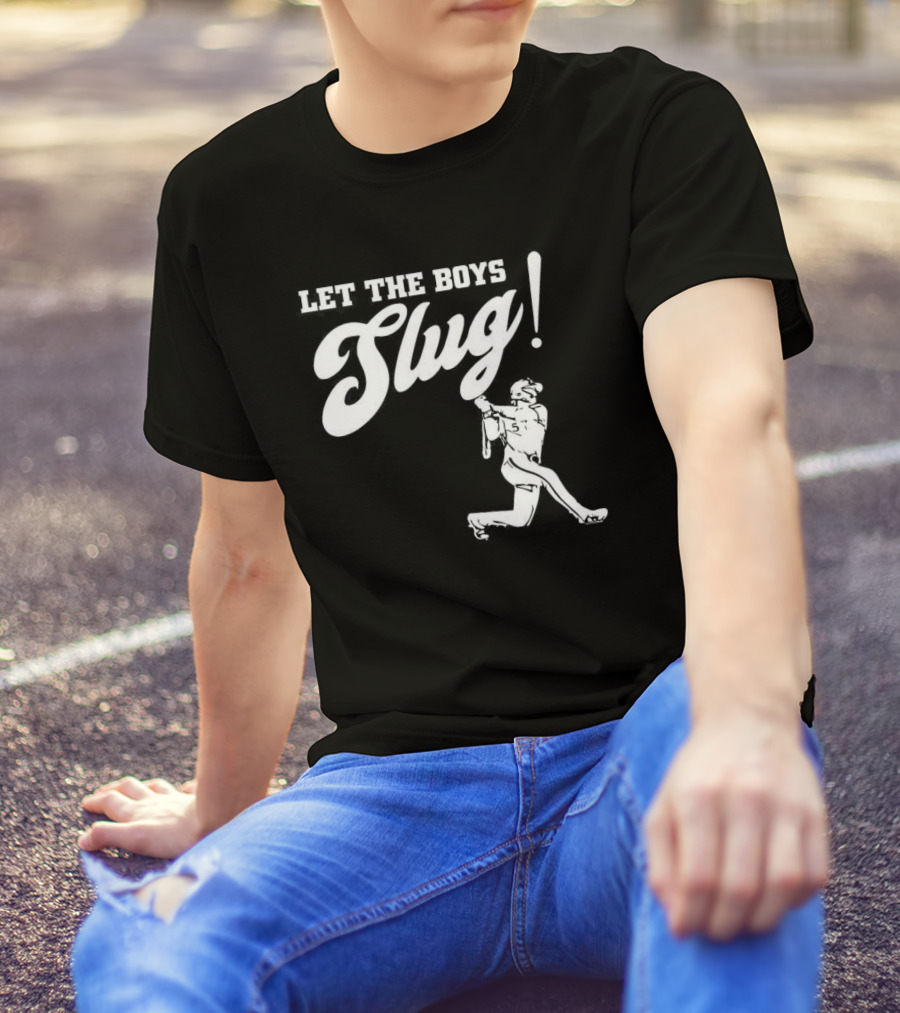 Let The Boys Slug Vintage Baseball Philly Spirit T-Shirt