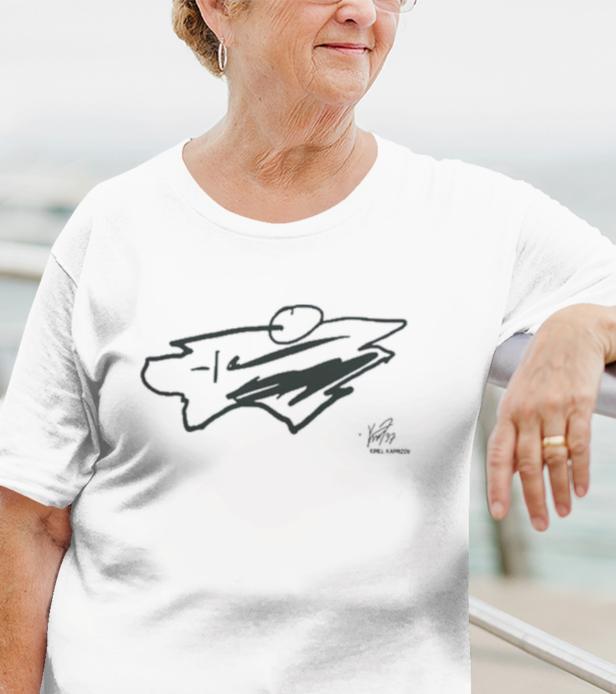 Mnwild Kirill Kaprizov Signature T-Shirt