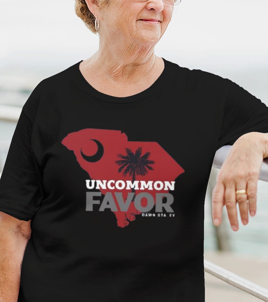 Uncommon Favor South Carolina Map Dawn Staley T-Shirt