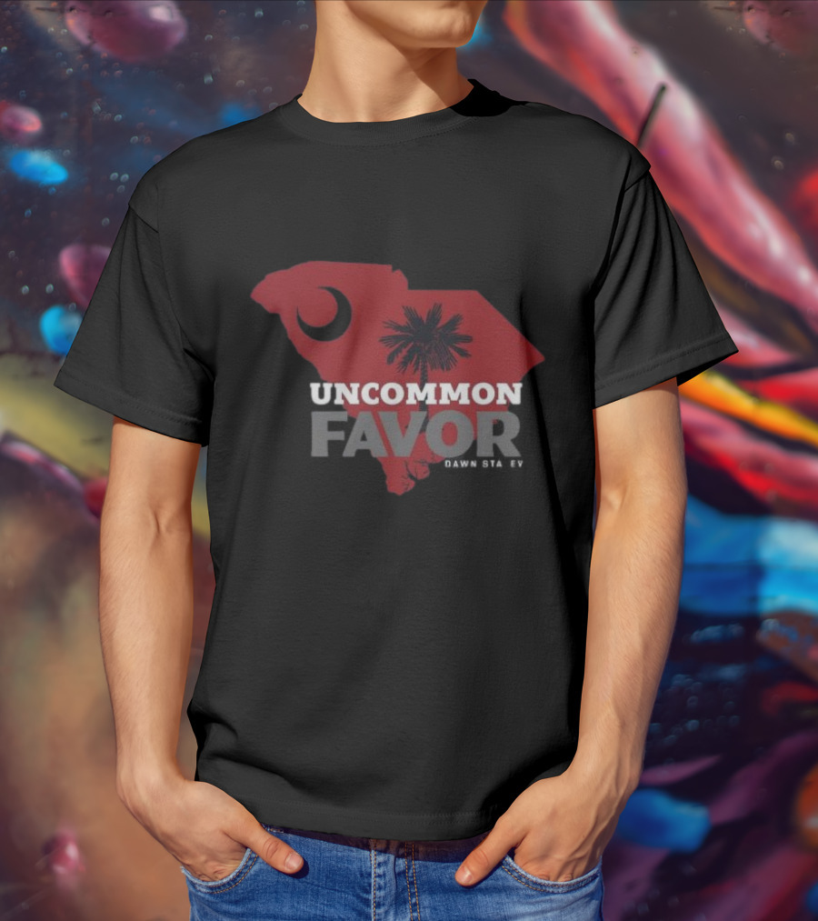 Uncommon Favor South Carolina Map Dawn Staley T-Shirt