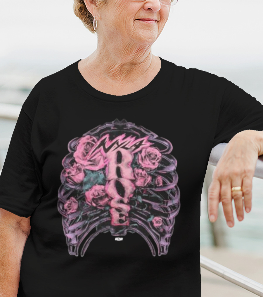 Nyla Rose Ribcage Roses Vibes T-Shirt