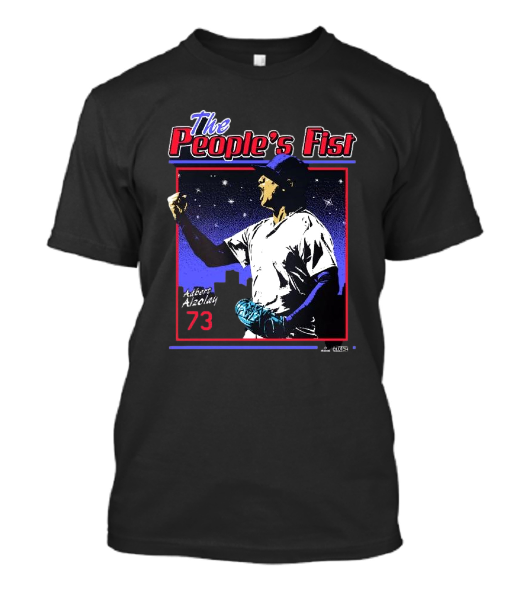 The People's Fist Adbert Alzolay 73 Baseball Hero T-Shirt