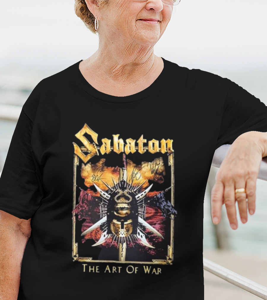 Sabaton Signed The Art Of War Album Cover T-Shirt