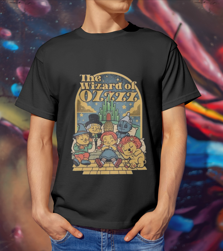 The Wizard Of Ozzzz All Characters Sleeping By Emerald City T-Shirt