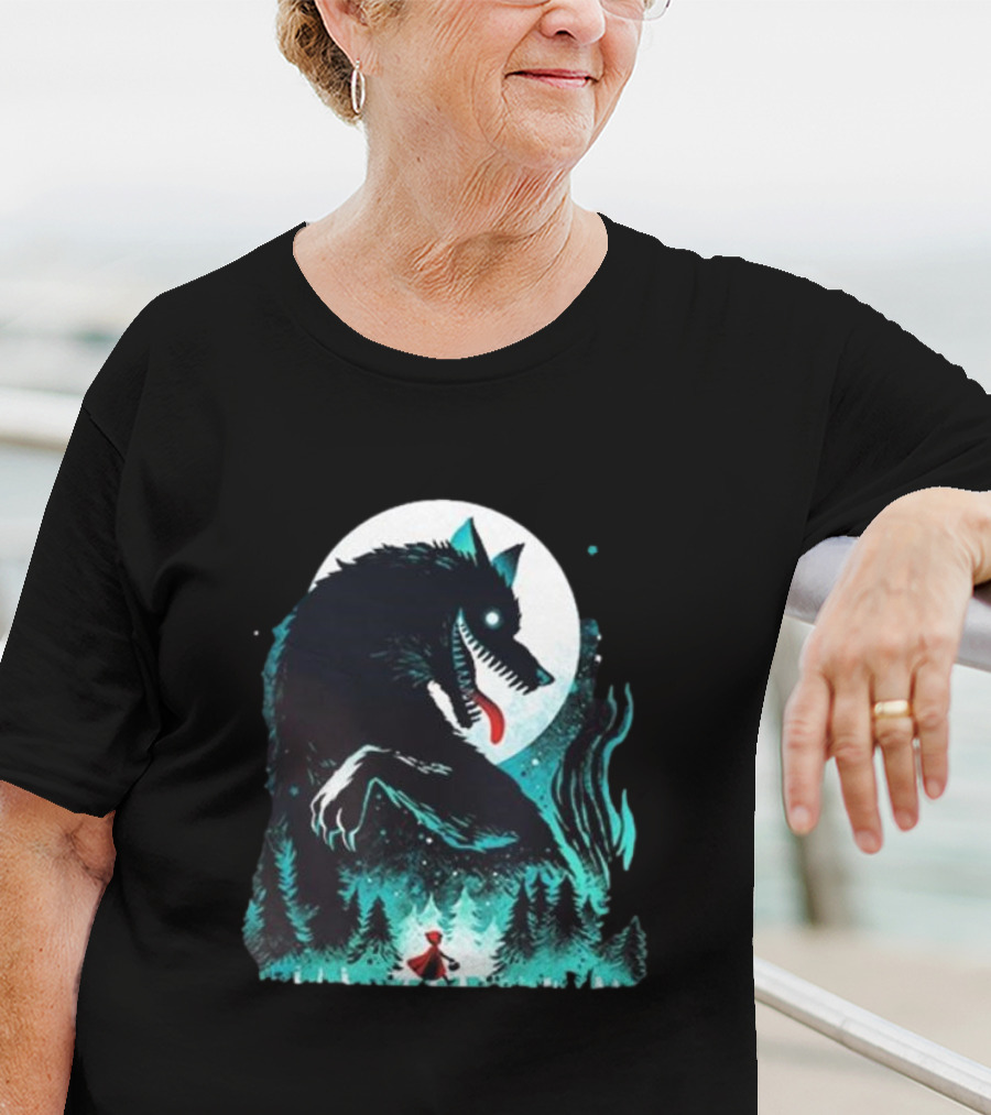 The Wolf Tale Moonlit Forest Encounter T-Shirt