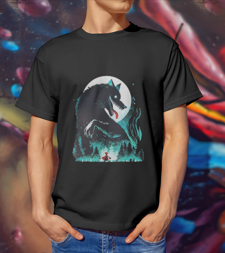 The Wolf Tale Moonlit Forest Encounter T-Shirt