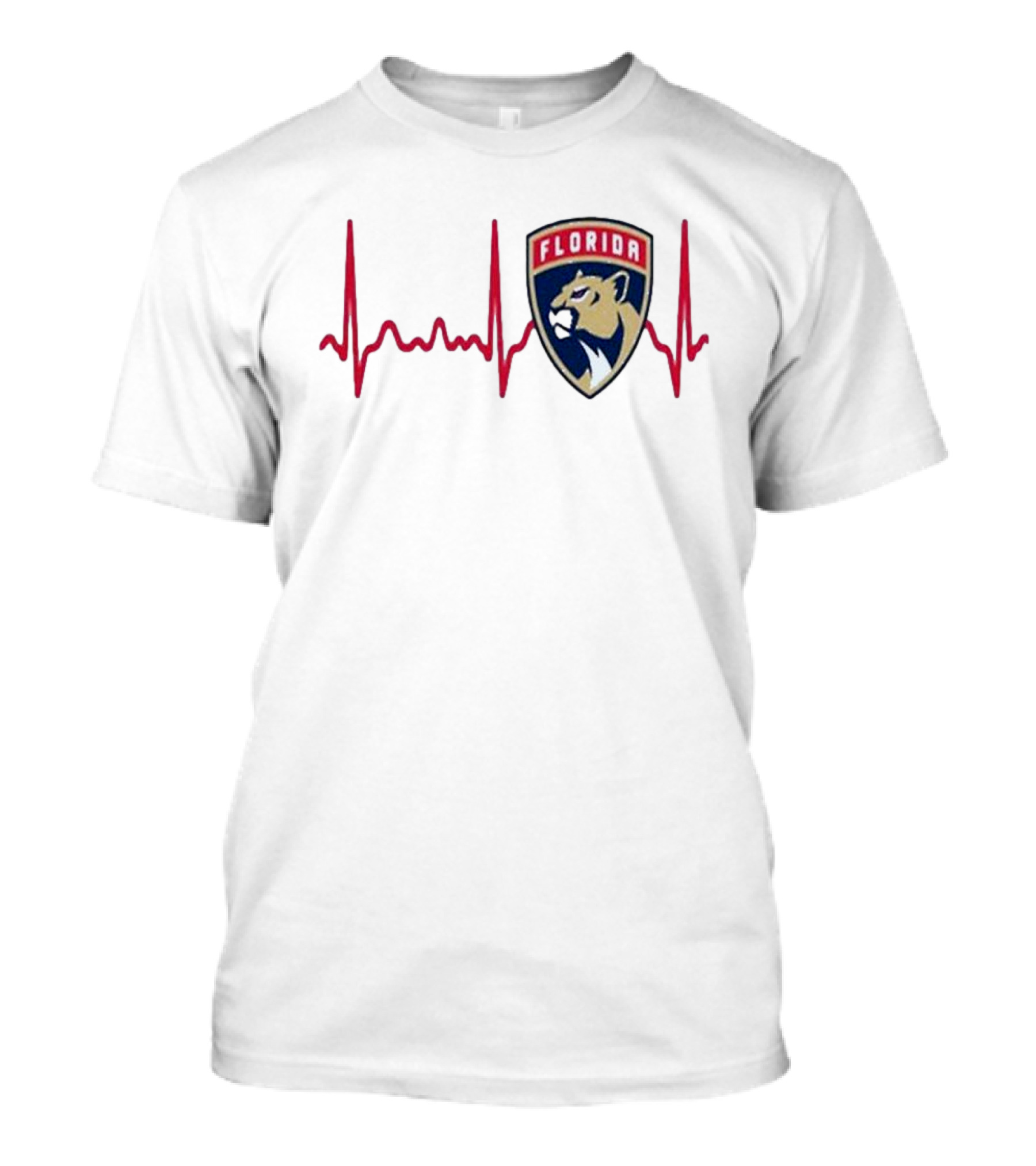 Florida Panthers Heartbeat Hockey T-Shirt