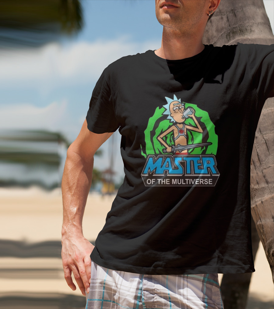 Rick And Morty Master Of The Multiverse Drinking Sword Portal Adventure T-Shirt