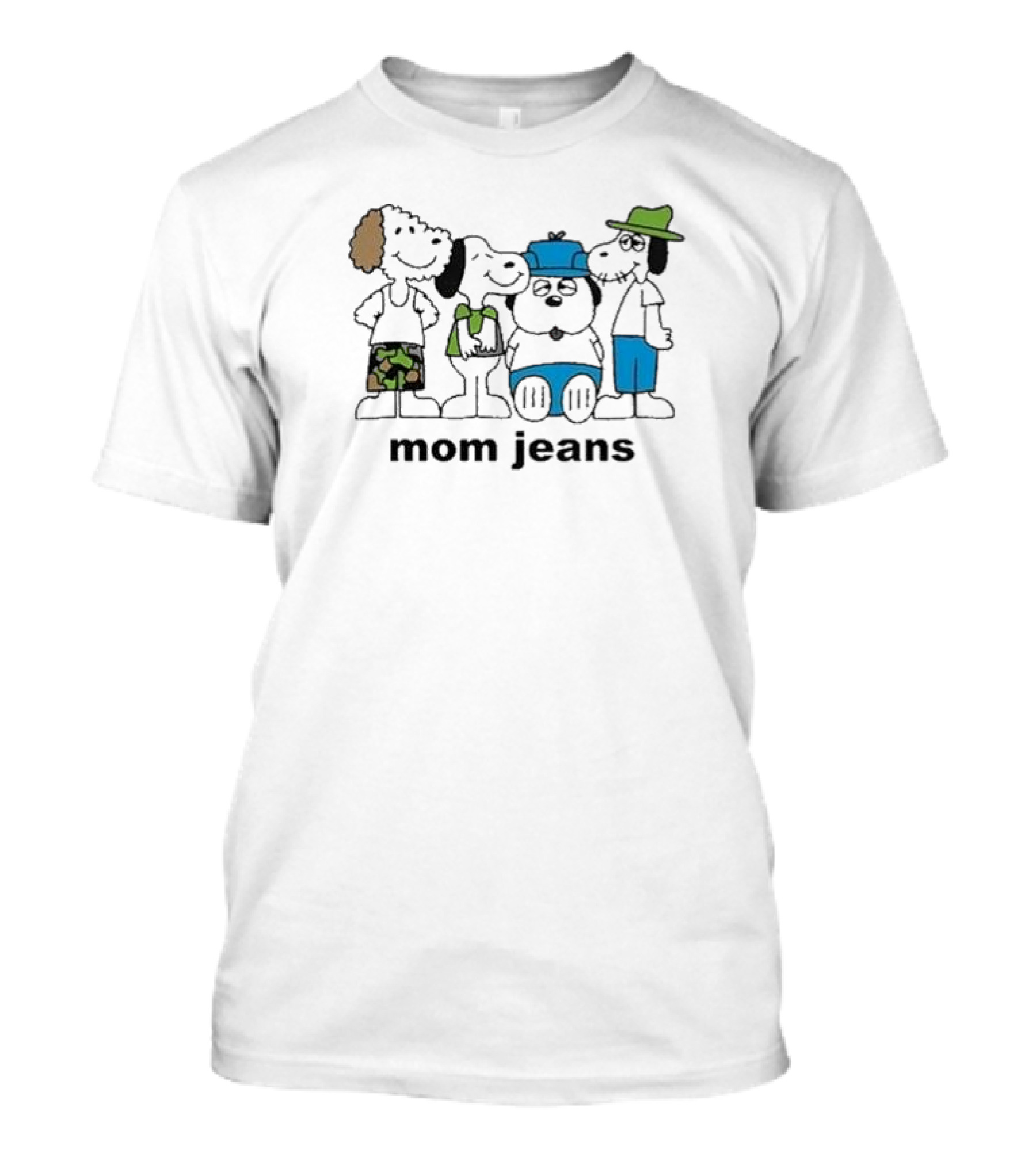 Mom Jeans Original Iwantmyhoney Mj Snoopy Dogs T-Shirt