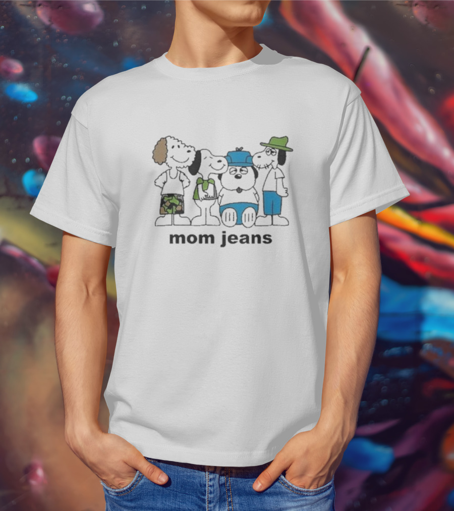 Mom Jeans Original Iwantmyhoney Mj Snoopy Dogs T-Shirt