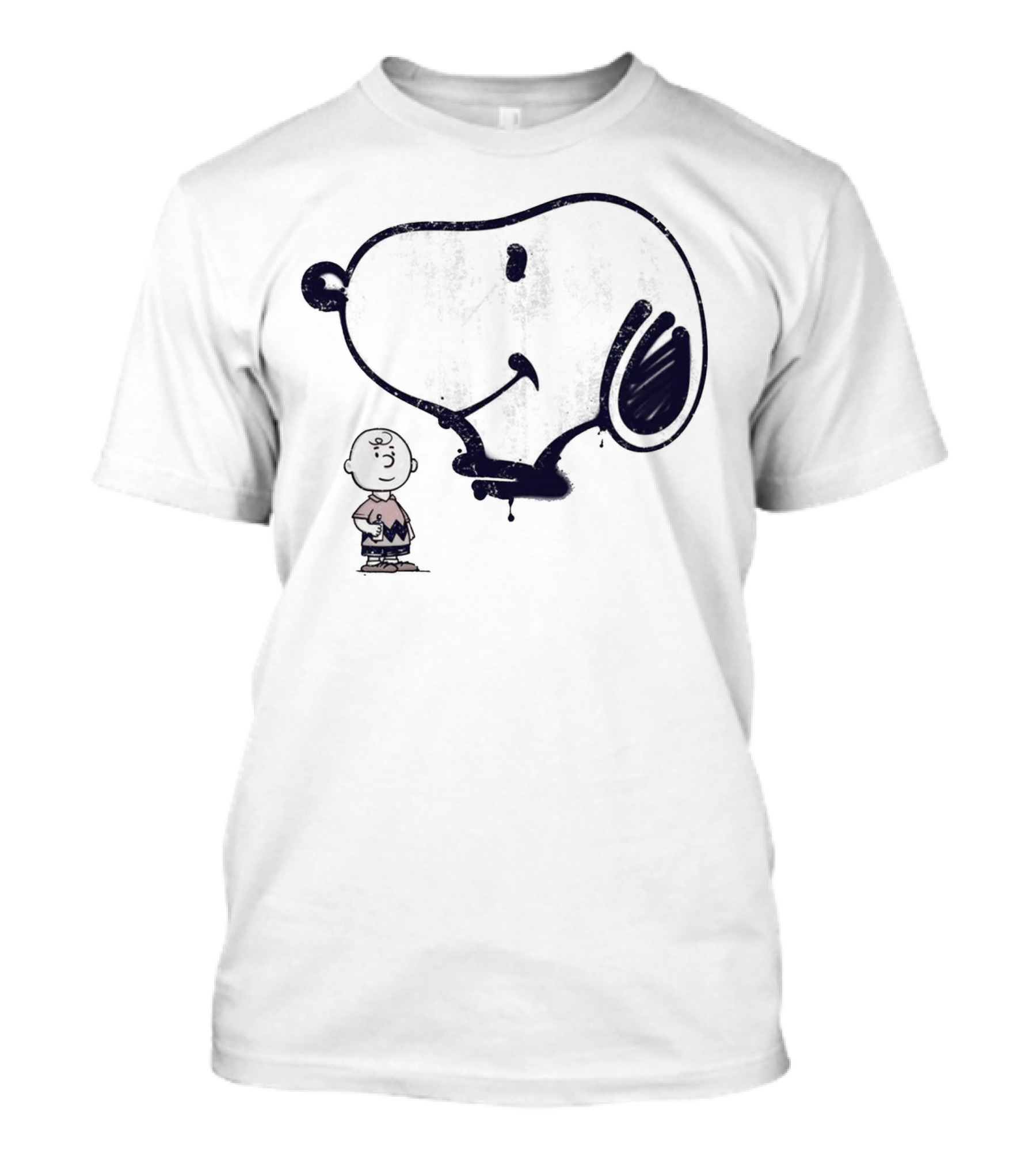 Snoopy And Charlie Brown Graffiti Iconic Character T-Shirt