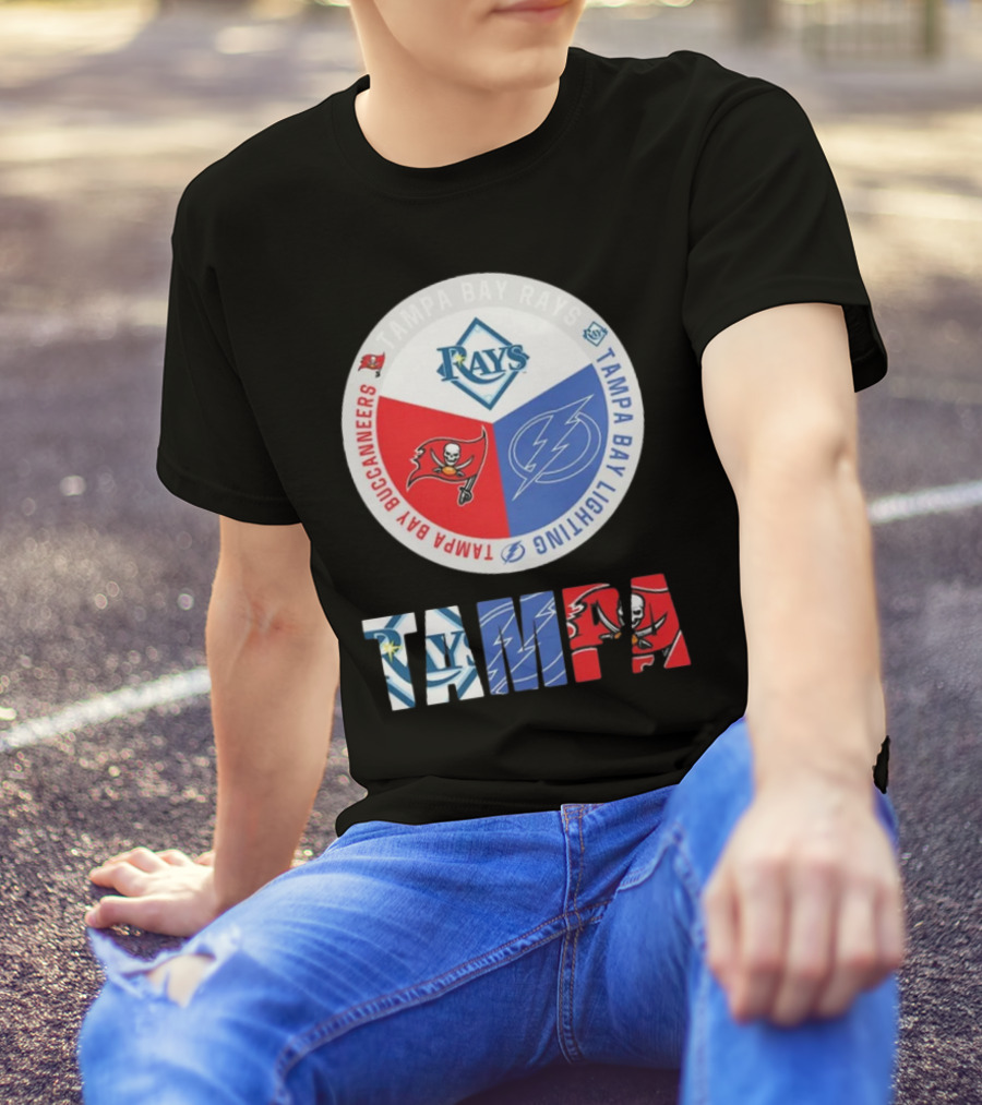 Tampa Bay Rays X Tampa Bay Lightning X Tampa Bay Buccaneers T-Shirt