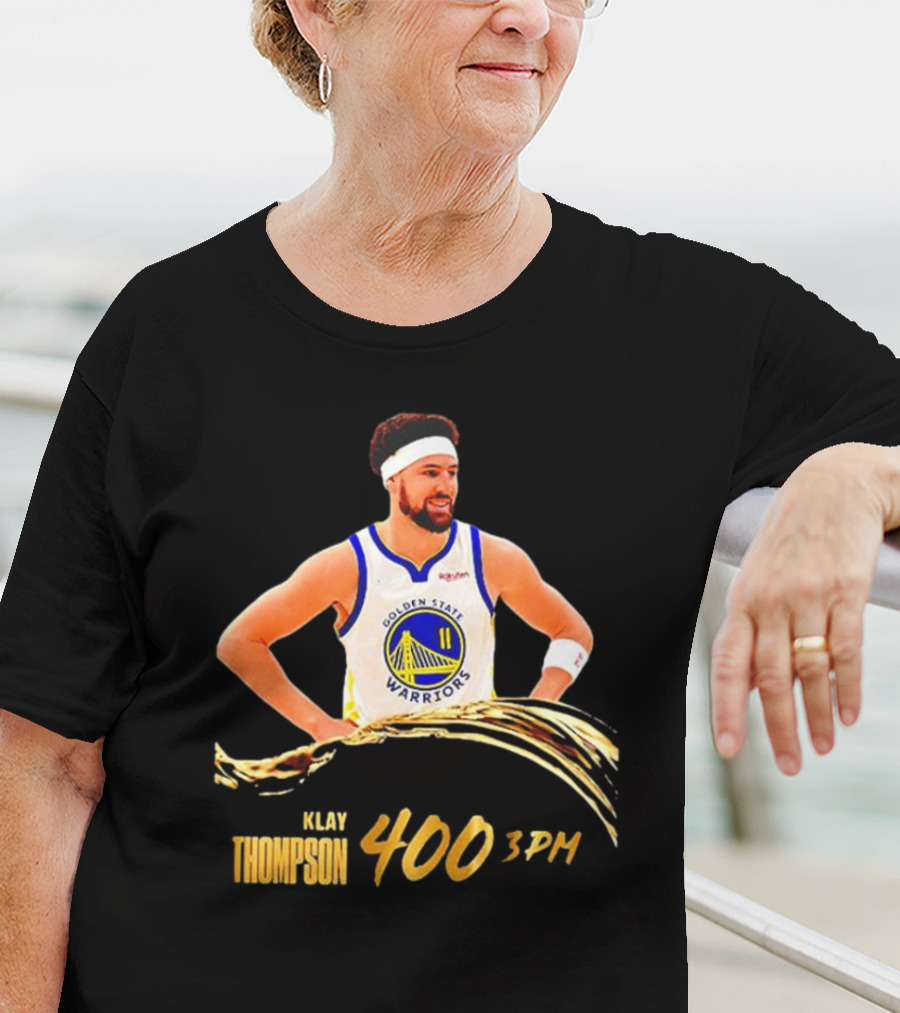 Klay Thompson 400 Three Pointers Golden State Warriors 3PM Gold Blooded T-Shirt