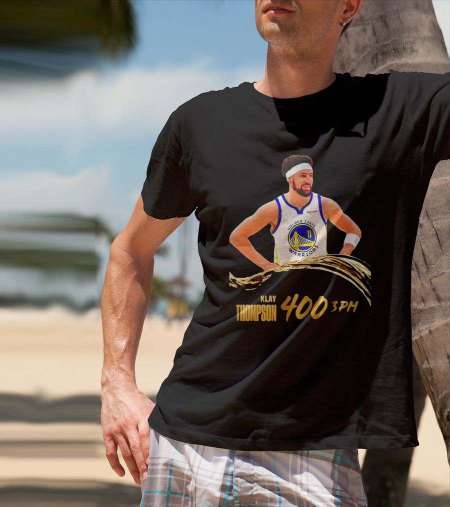Klay Thompson 400 Three Pointers Golden State Warriors 3PM Gold Blooded T-Shirt