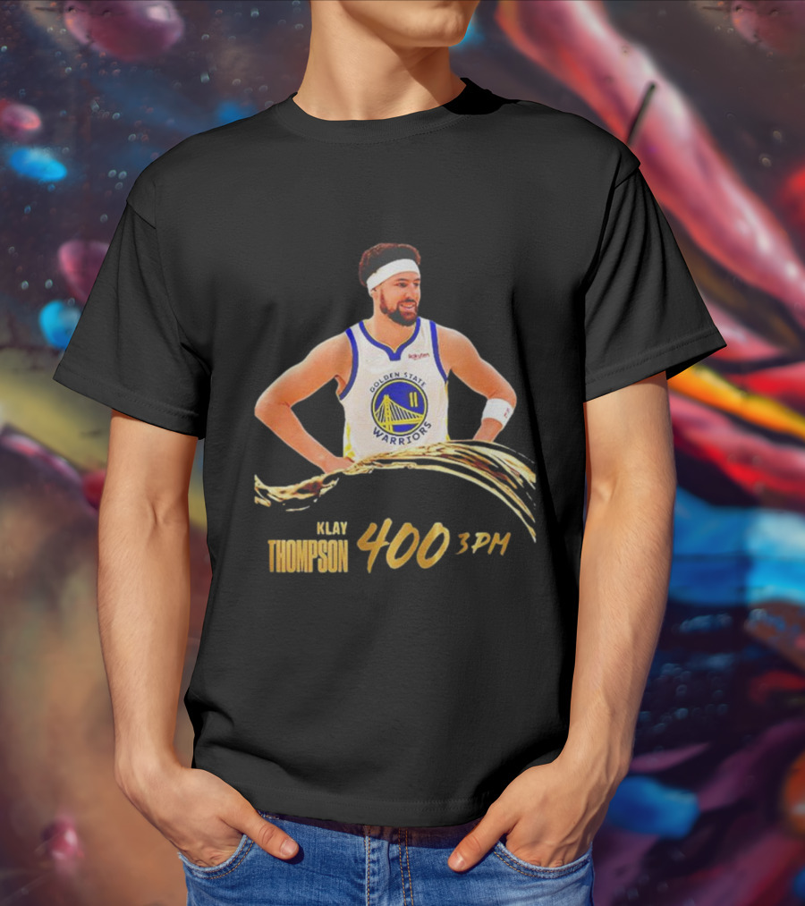 Klay Thompson 400 Three Pointers Golden State Warriors 3PM Gold Blooded T-Shirt