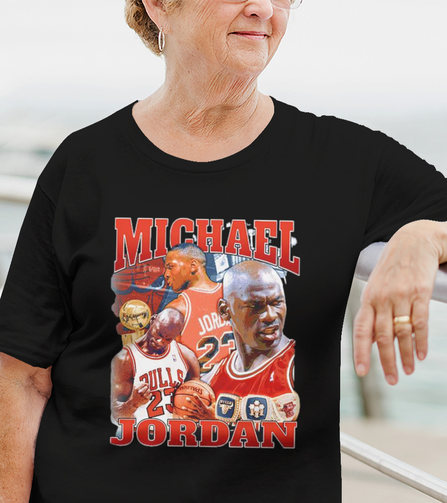 Michael Jordan Bulls 23 Vintage NBA Champion T-Shirt