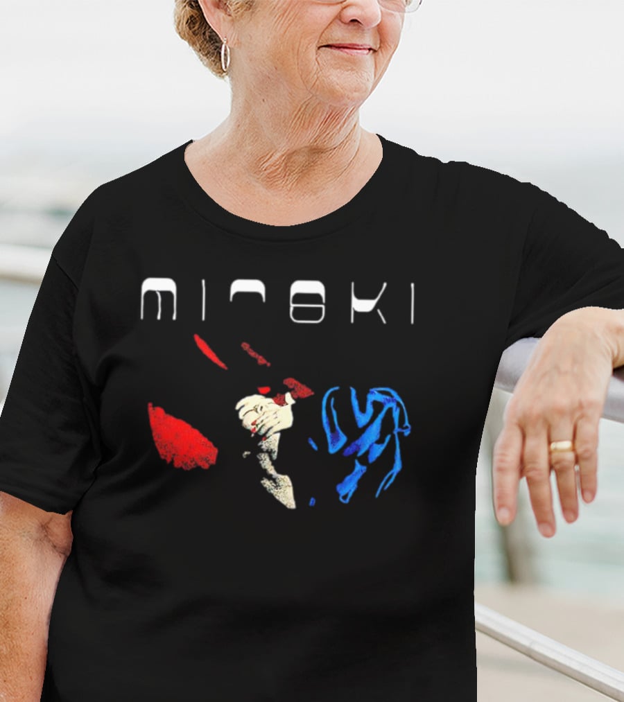 Mitski Working For The Knife Abstract Red And Blue T-Shirt