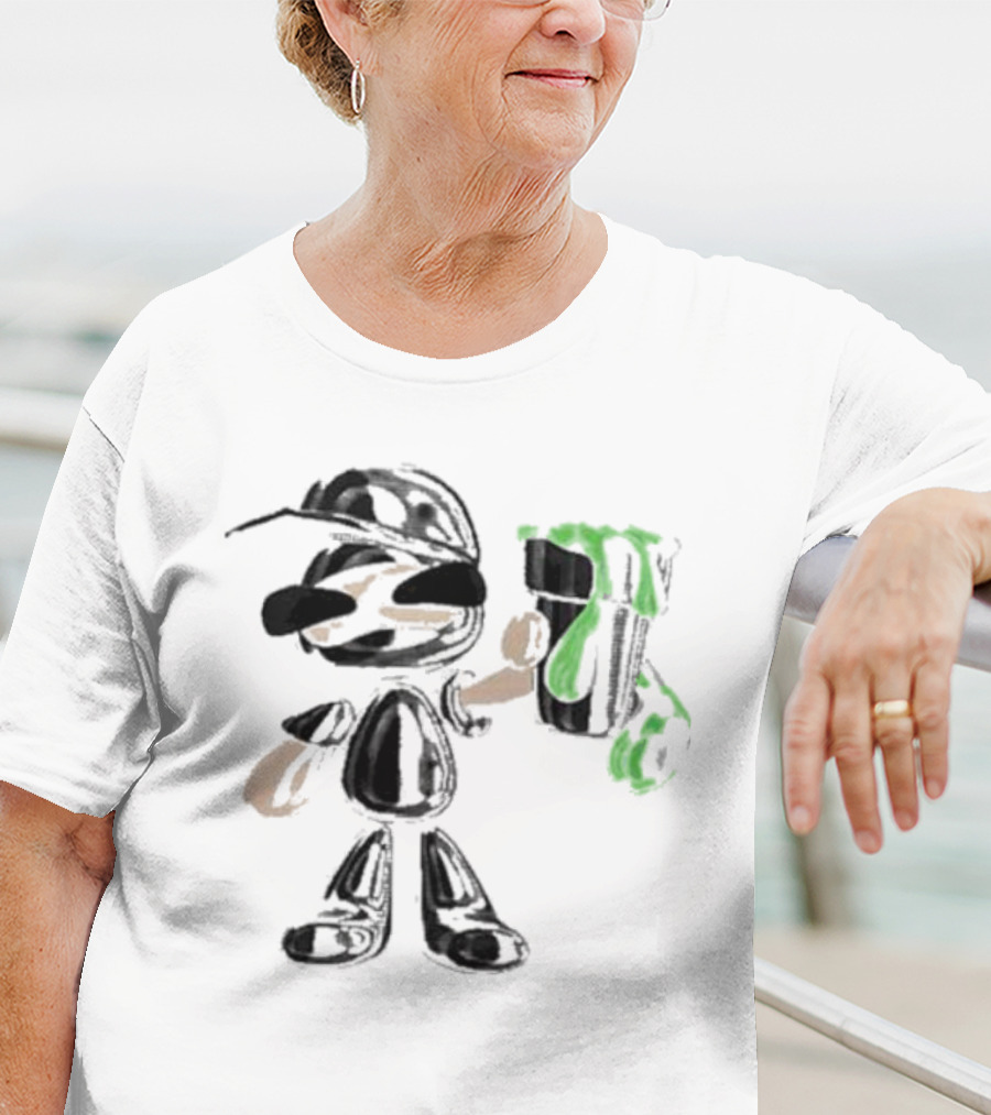 Twizzy Rich Luh Crankem Graffiti Character With Green Paint Can T-Shirt