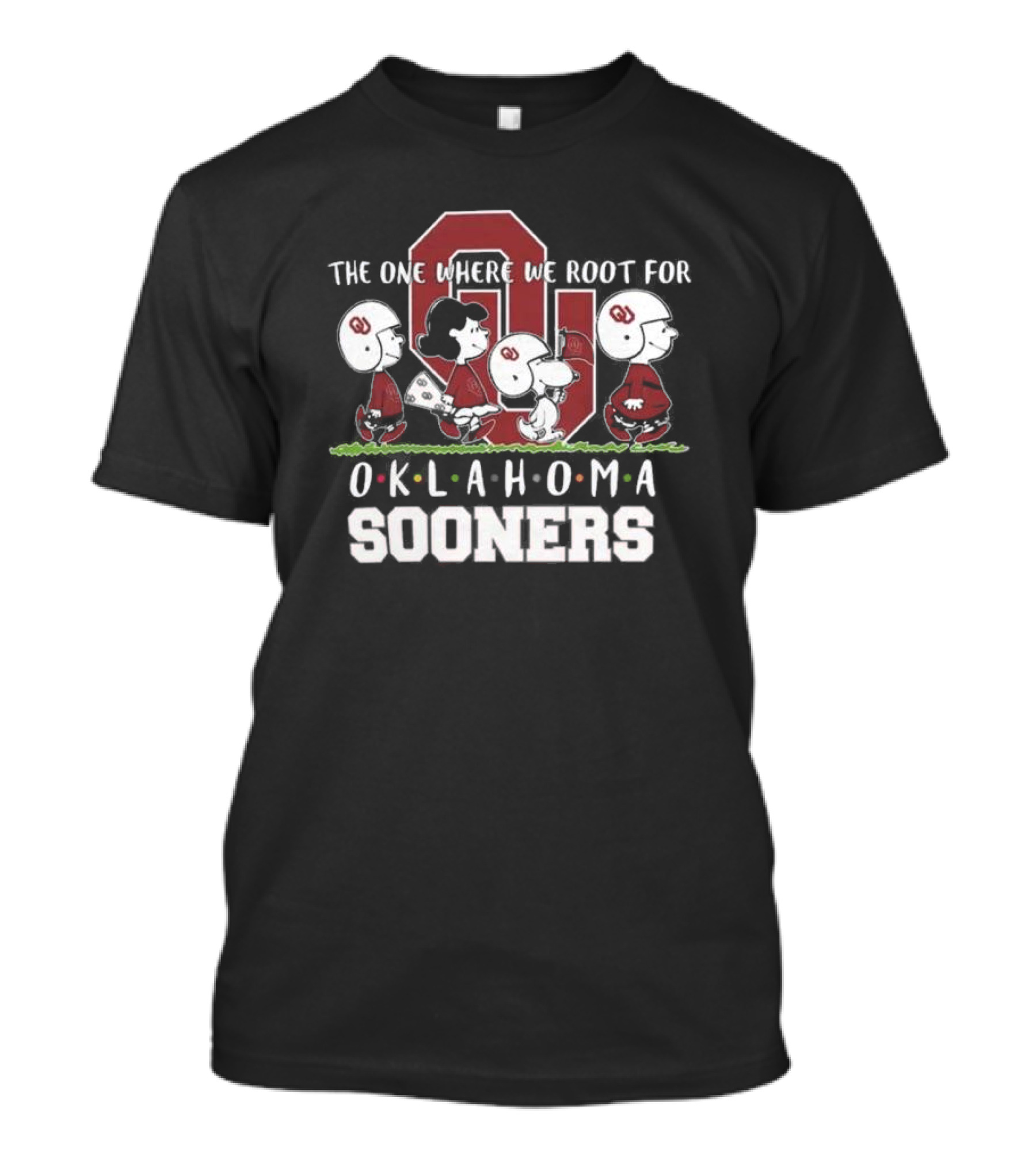 Snoopy And Woodstock Peanuts The One Where We Root For Oklahoma Sooners T-Shirt
