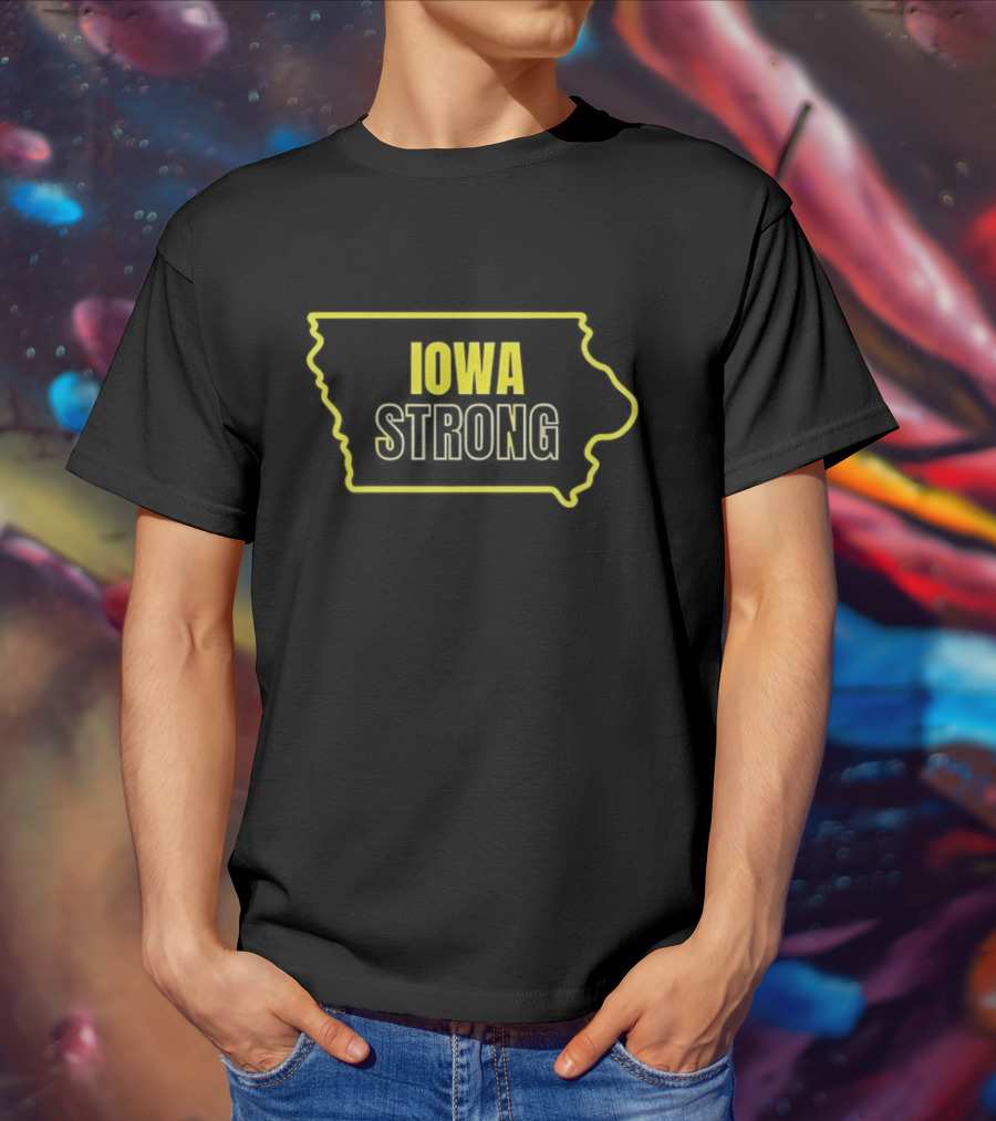 Will Compton Iowa Strong State Outline T-Shirt