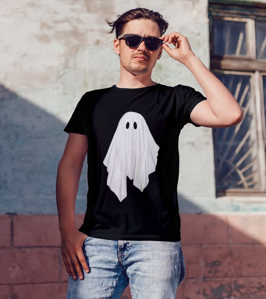 Adam Berry Glow-In-The-Dark Ghost White Sheet Specter T-Shirt