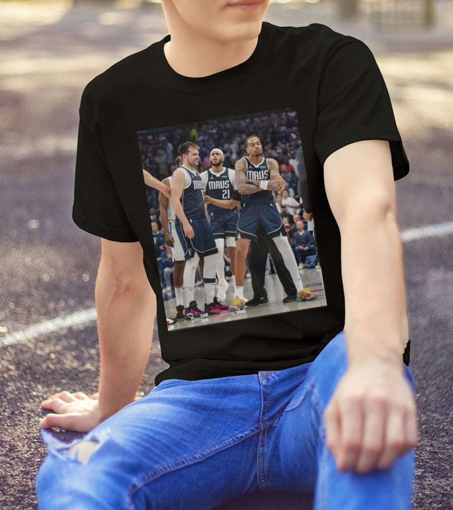 Daniel Gafford Luka Doncic PJ Washington Mavs I’m Standing On Business T-Shirt