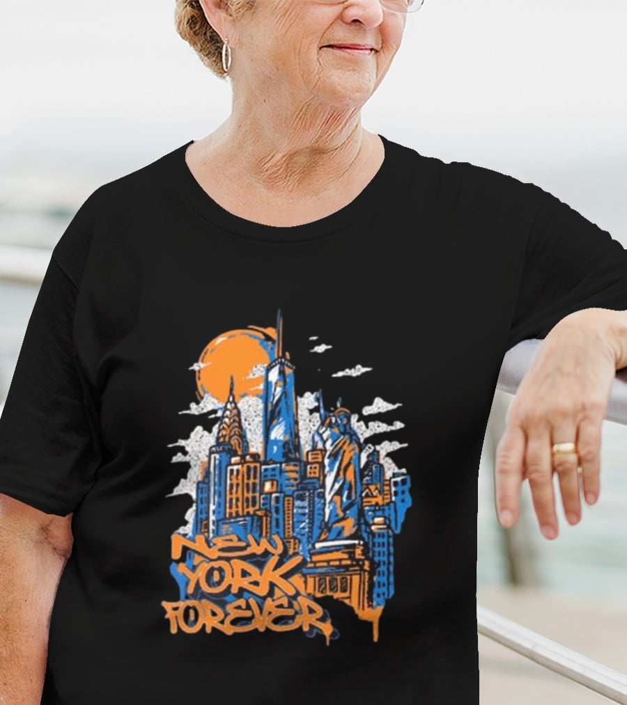 New York Knicks New York Forever Skyline T-Shirt