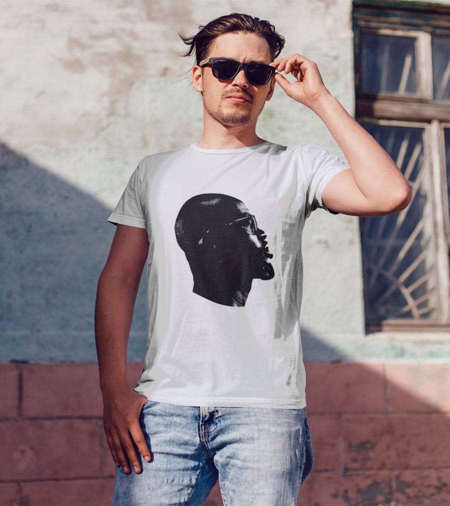 Black Coffee Black On Silhouette Profile T-Shirt