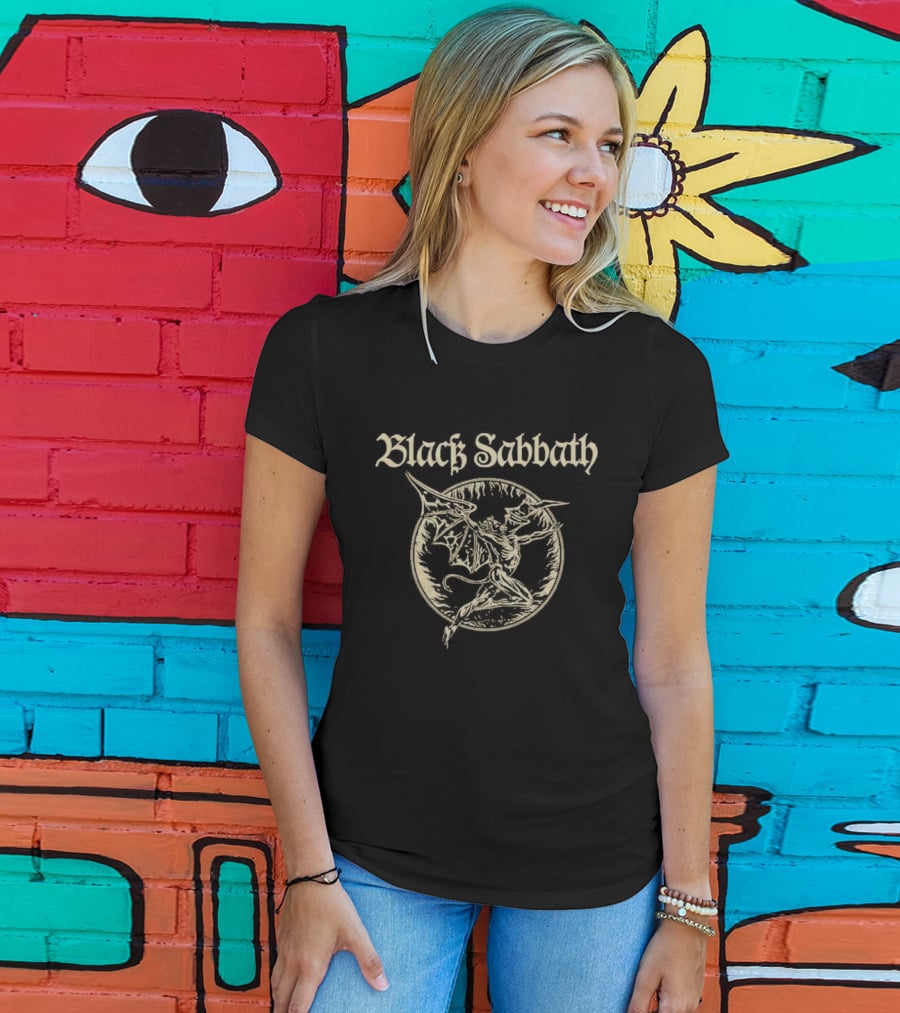 Black Sabbath Vintage Demon Circle T-Shirt