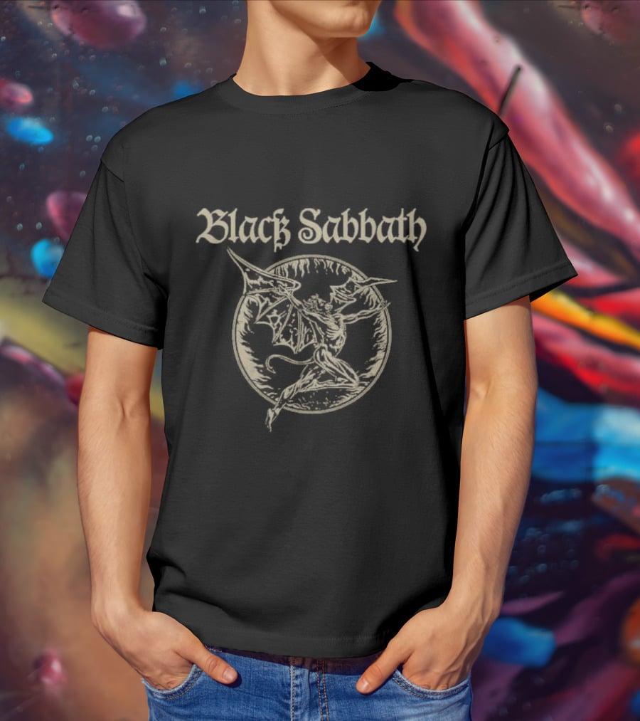 Black Sabbath Vintage Demon Circle T-Shirt