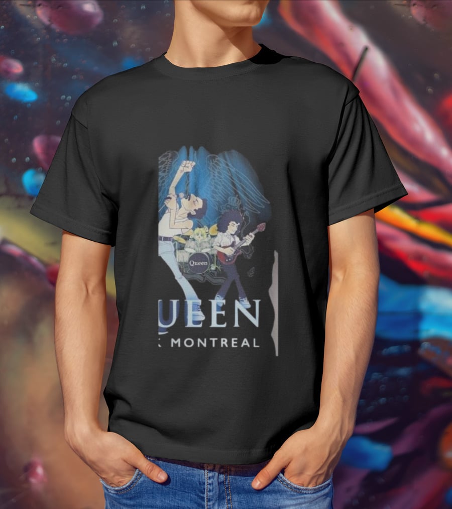 Queen Rock Montreal Animated Concert Scene T-Shirt