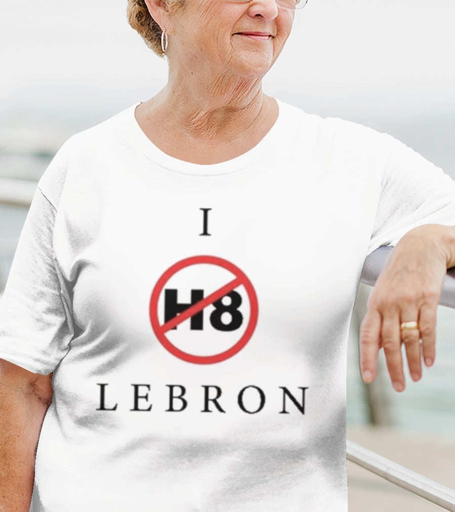 I H8 Lebron Red Circle Crossout T-Shirt