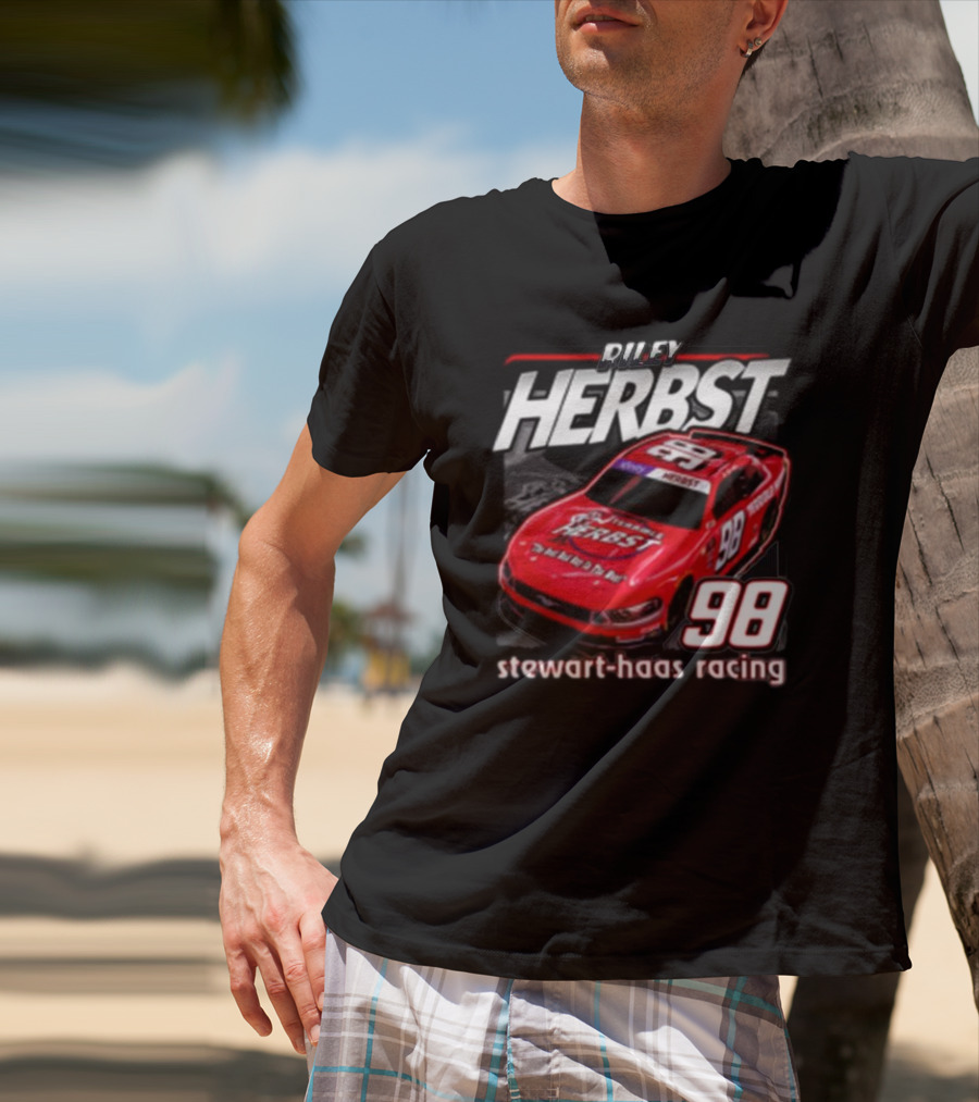 Riley Herbst 98 Stewart-Haas Racing Terrible Herbst Car T-Shirt