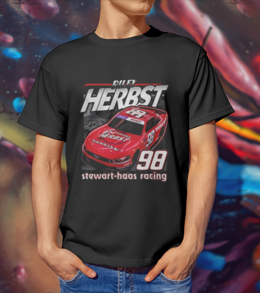 Riley Herbst 98 Stewart-Haas Racing Terrible Herbst Car T-Shirt