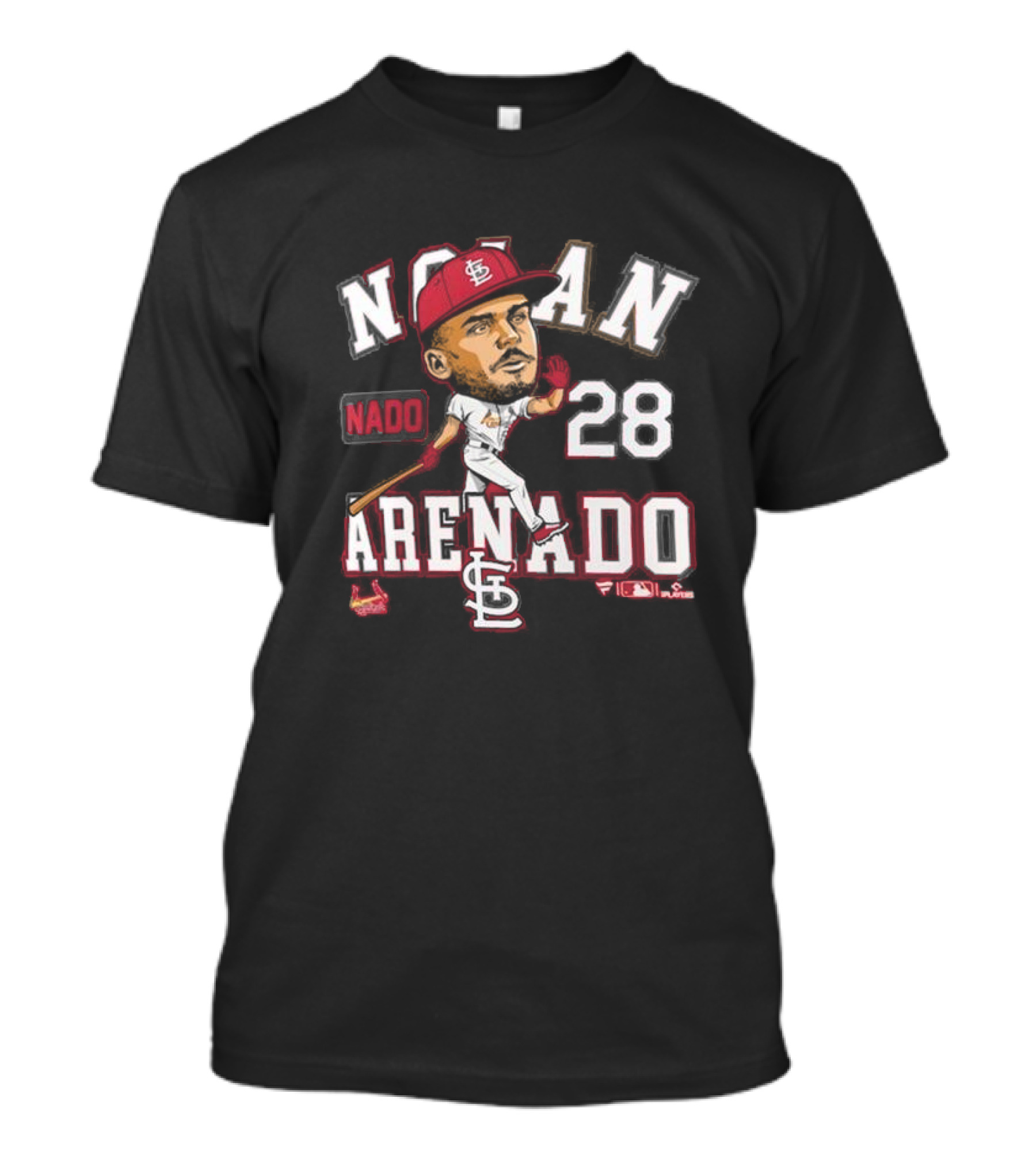 Nolan Arenado St. Louis Cardinals 28 Caricature Nado T-Shirt