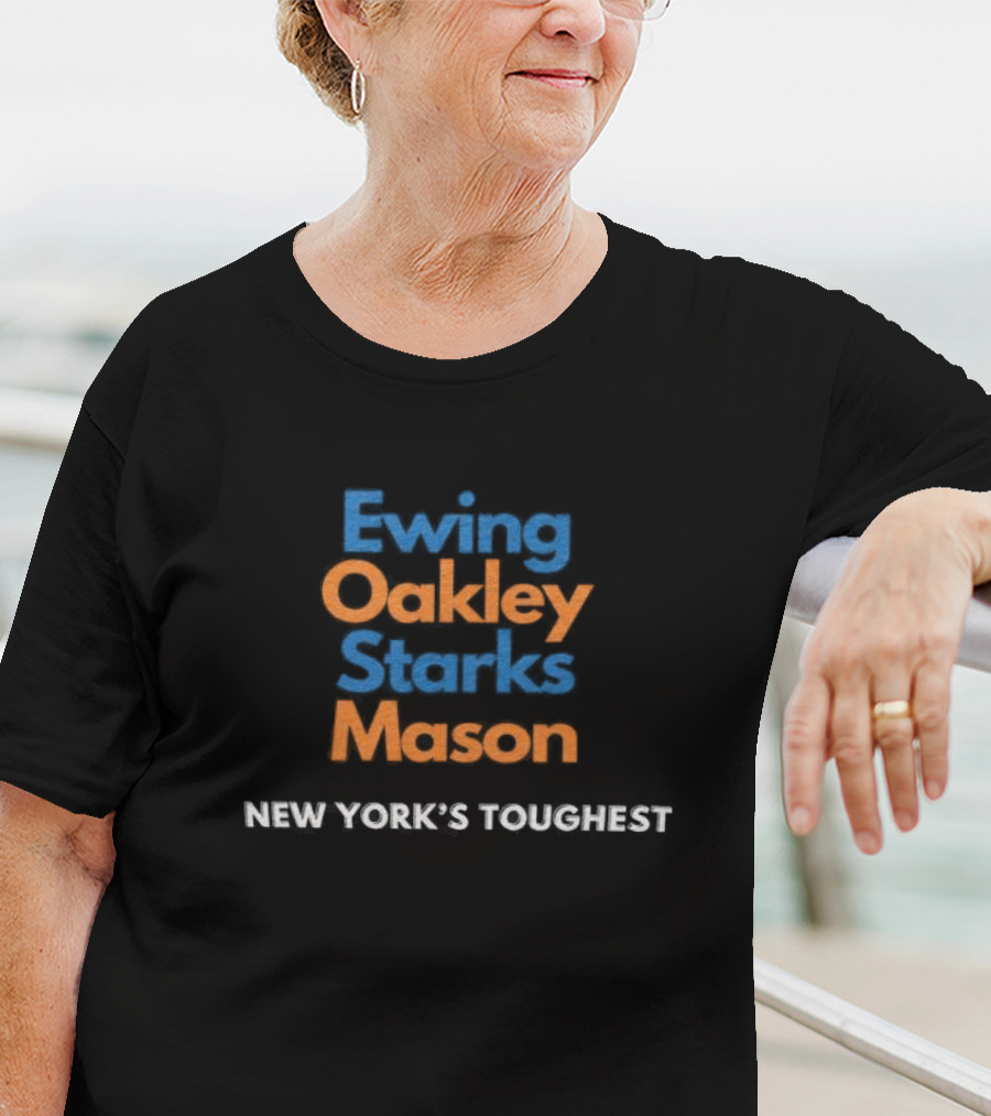 New York Knicks Ewing Oakley Starks Mason New York's Toughest T-Shirt