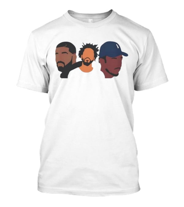 Drake J Cole Kendrick Lamar Retro Rapper Star T-Shirt