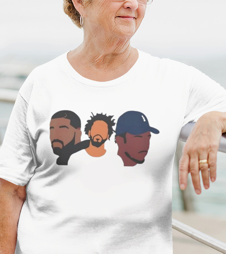 Drake J Cole Kendrick Lamar Retro Rapper Star T-Shirt