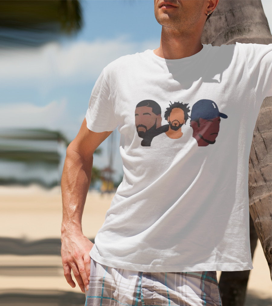 Drake J Cole Kendrick Lamar Retro Rapper Star T-Shirt