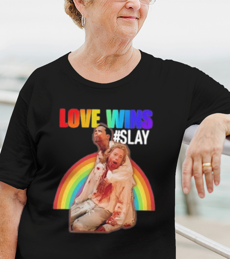 Cerpen Vampire Season 2 Love Wins #Slay Rainbow T-Shirt