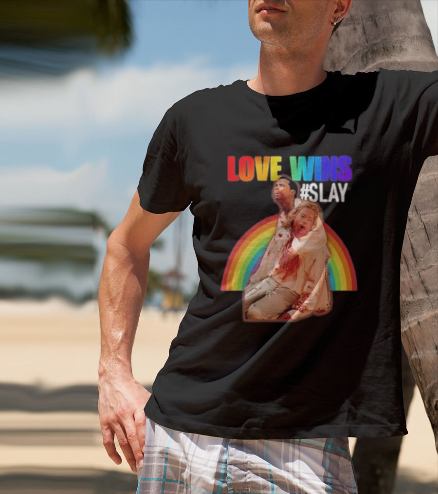 Cerpen Vampire Season 2 Love Wins #Slay Rainbow T-Shirt