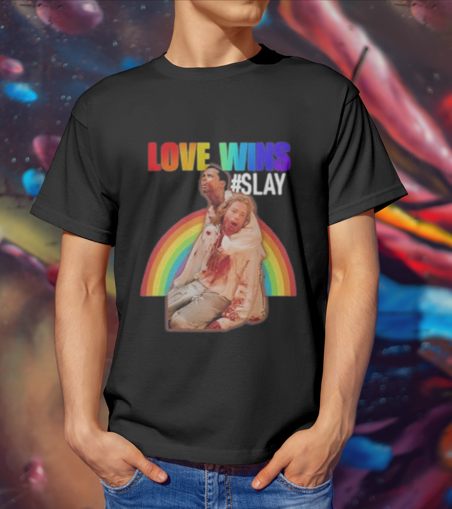 Cerpen Vampire Season 2 Love Wins #Slay Rainbow T-Shirt