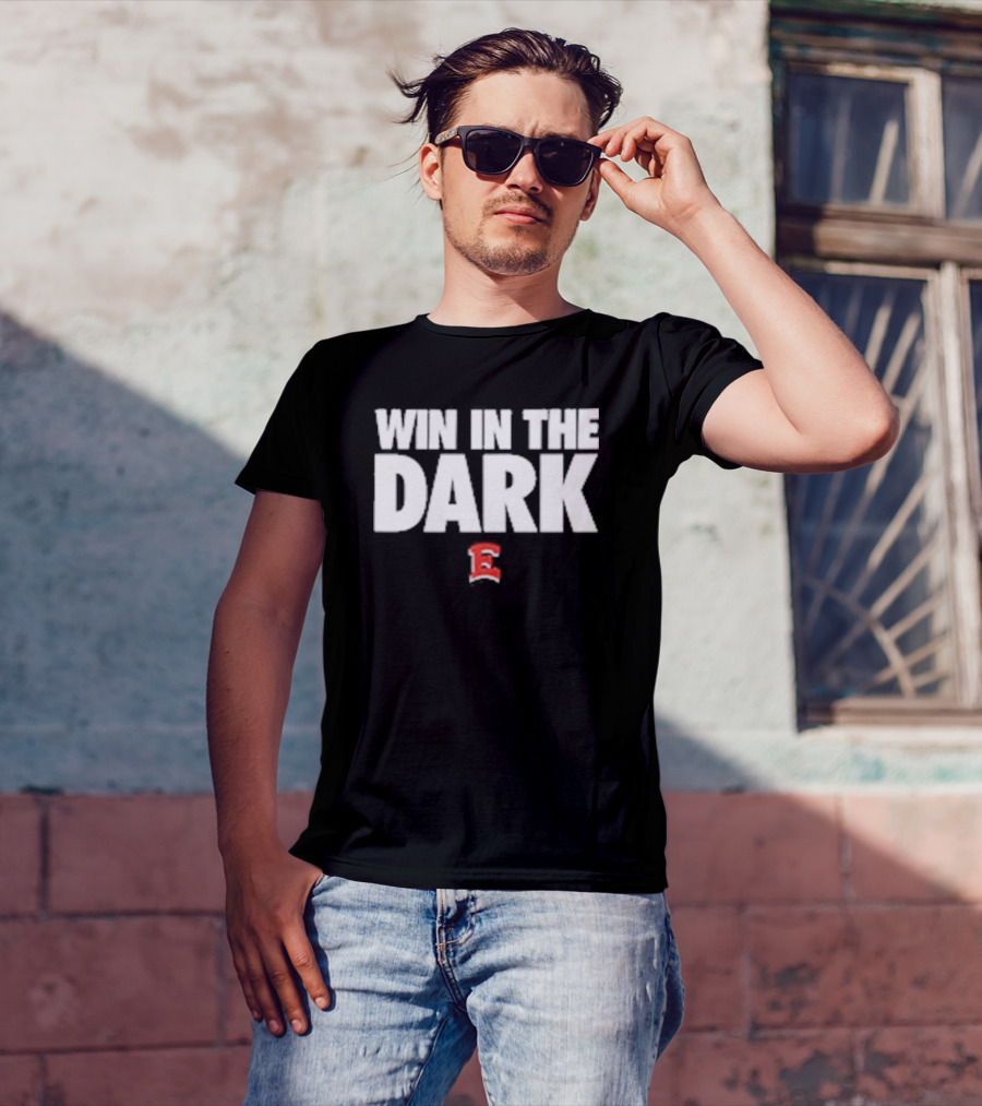 Win In The Dark East High Football E T-Shirt