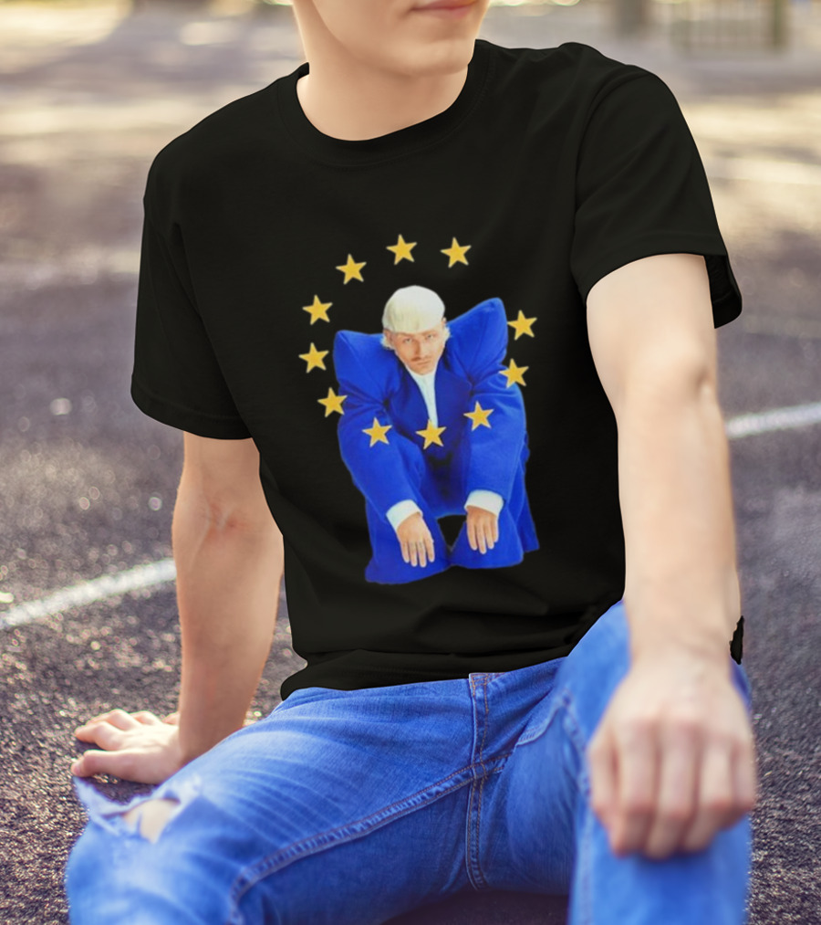 Justice For Joost Klein Blue Suit Stars European Unity T-Shirt