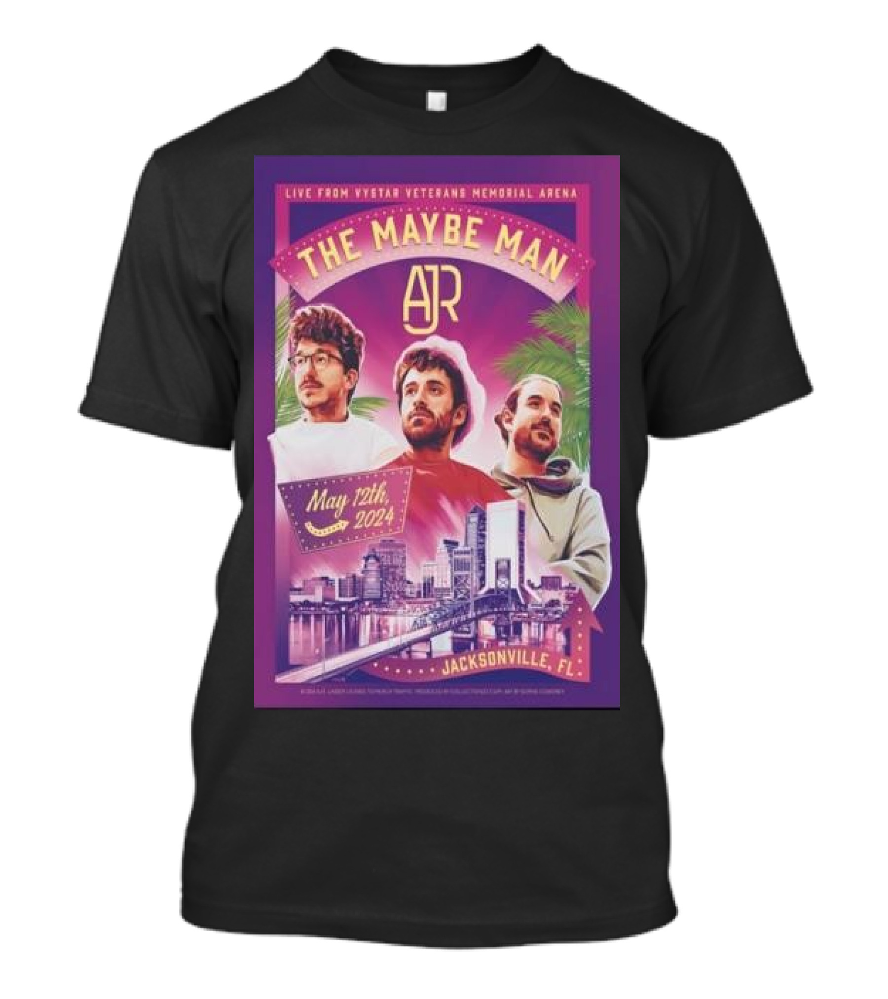 LIVE FROM VYSTAR VETERANS MEMORIAL ARENA THE MAYBE MAN AJR JACKSONVILLE FL MAY 12TH T-Shirt