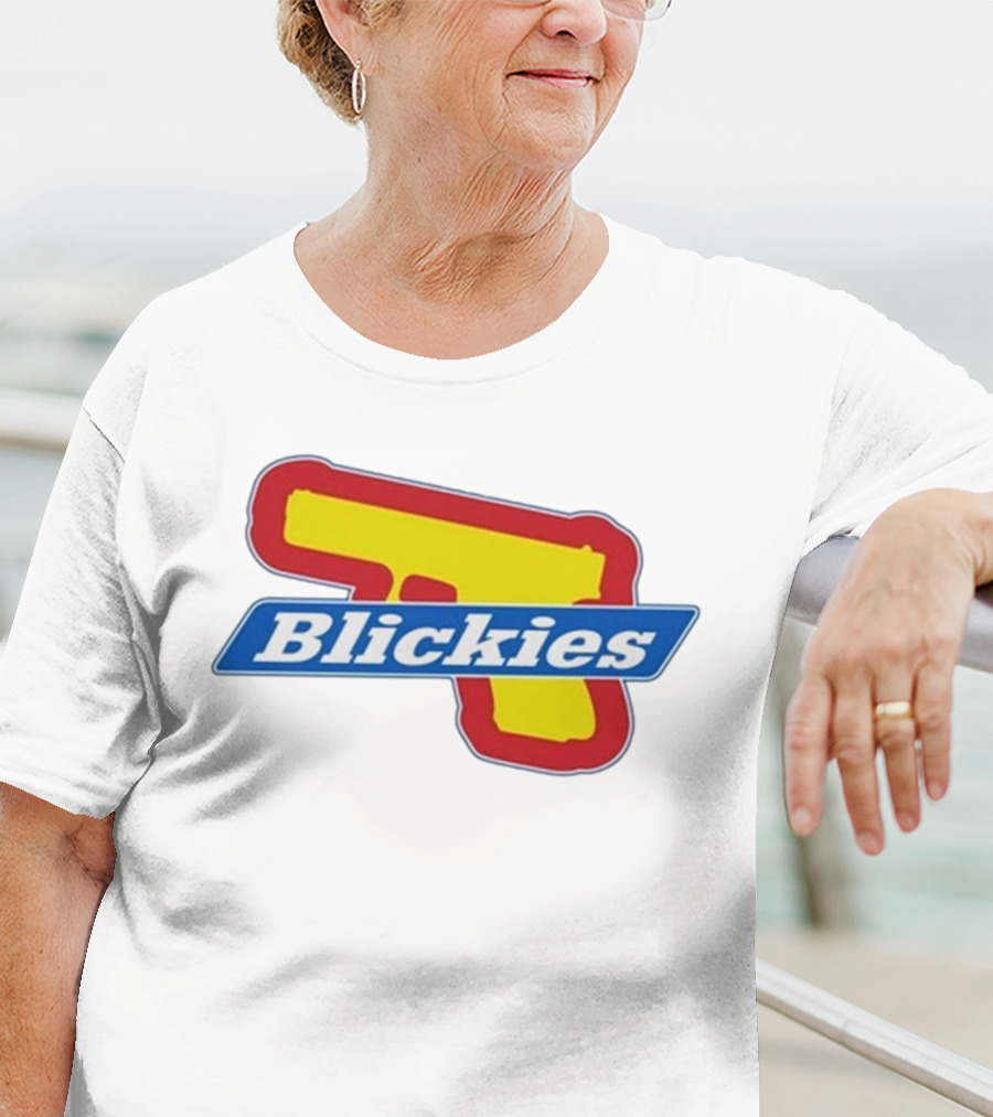 Blickies Gun Icon Logo 10Cellphones T-Shirt
