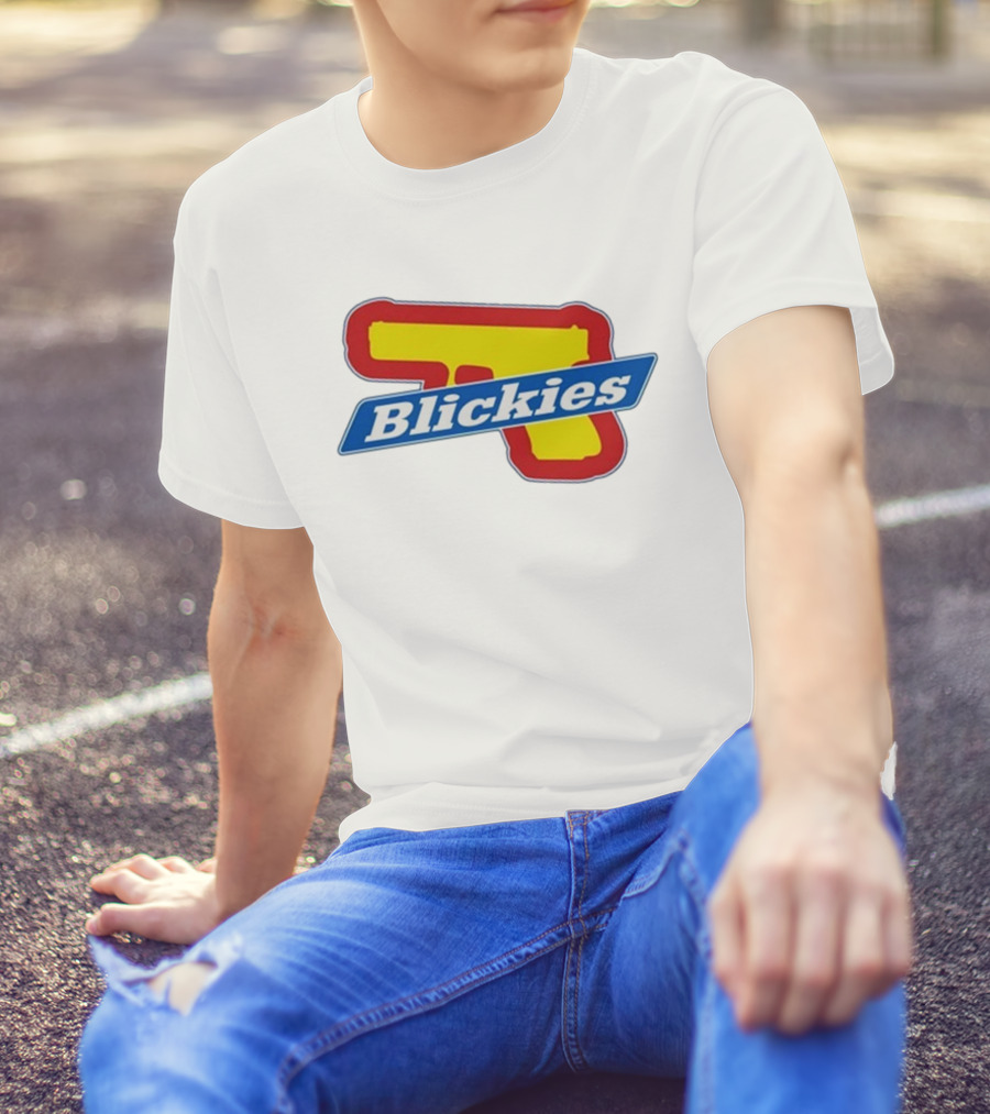 Blickies Gun Icon Logo 10Cellphones T-Shirt