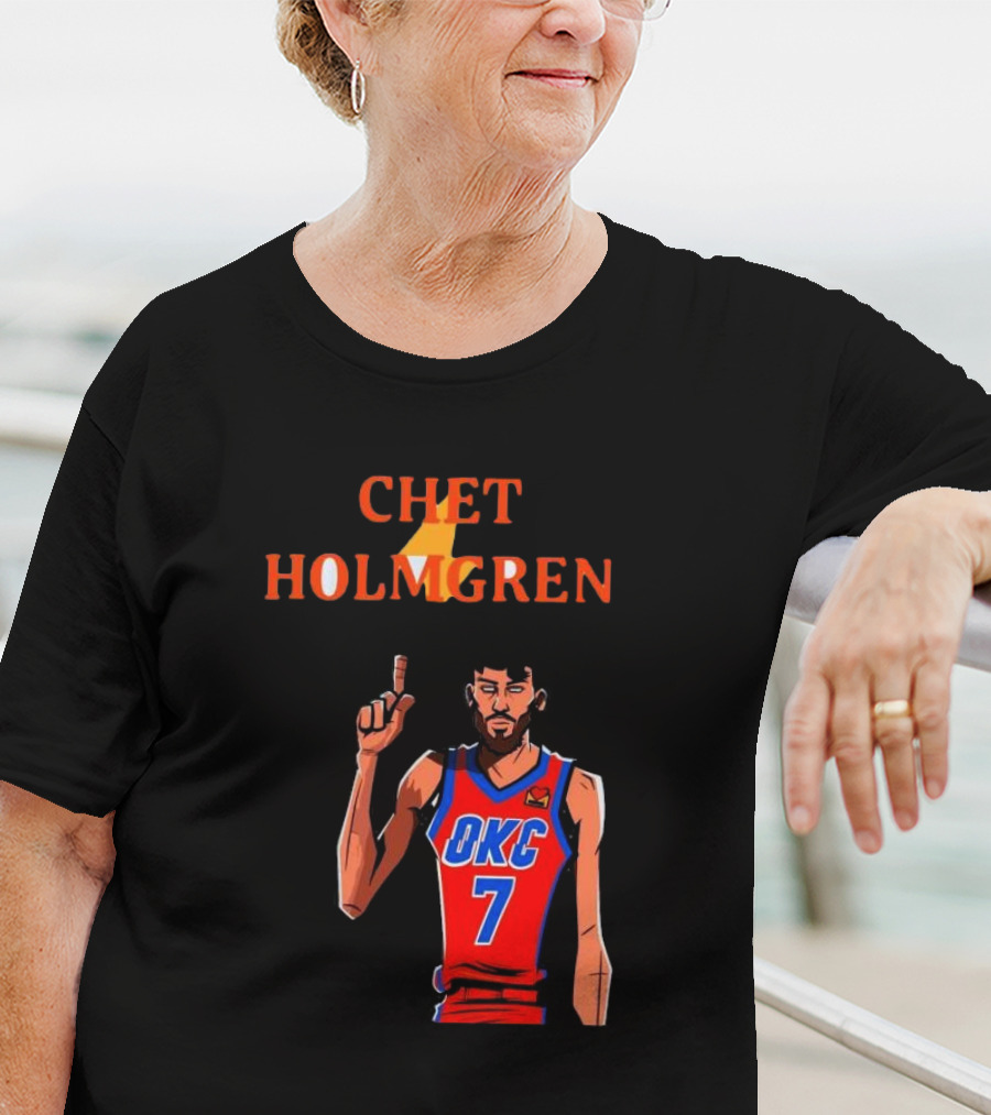 Chet Holmgren OKC Thunder Number 7 NBA Player T-Shirt