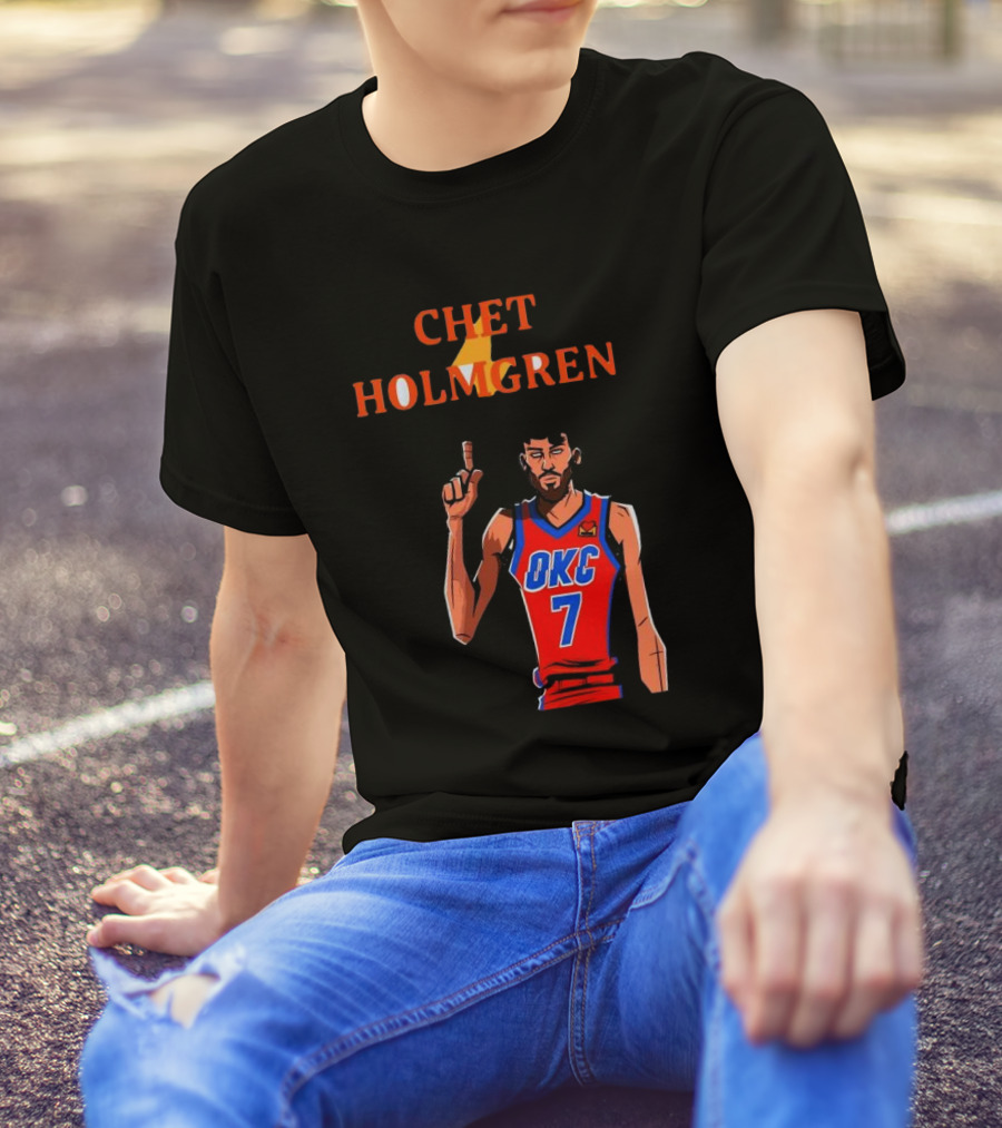 Chet Holmgren OKC Thunder Number 7 NBA Player T-Shirt